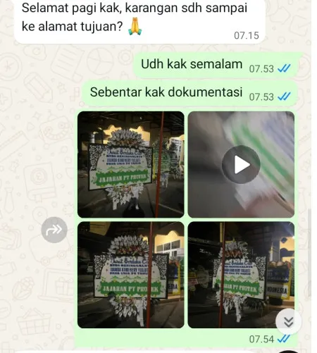 Pengiriman Papan Bunga Selamat Natuna